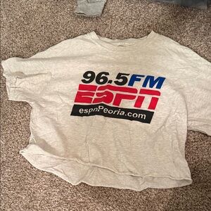 ESPN Gray Crop Top